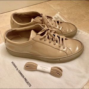 Common Projects Patent Leather Low-Top Sneakers